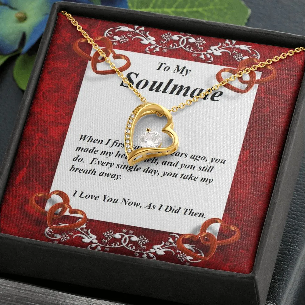Forever Love Necklace, Custom Message Card