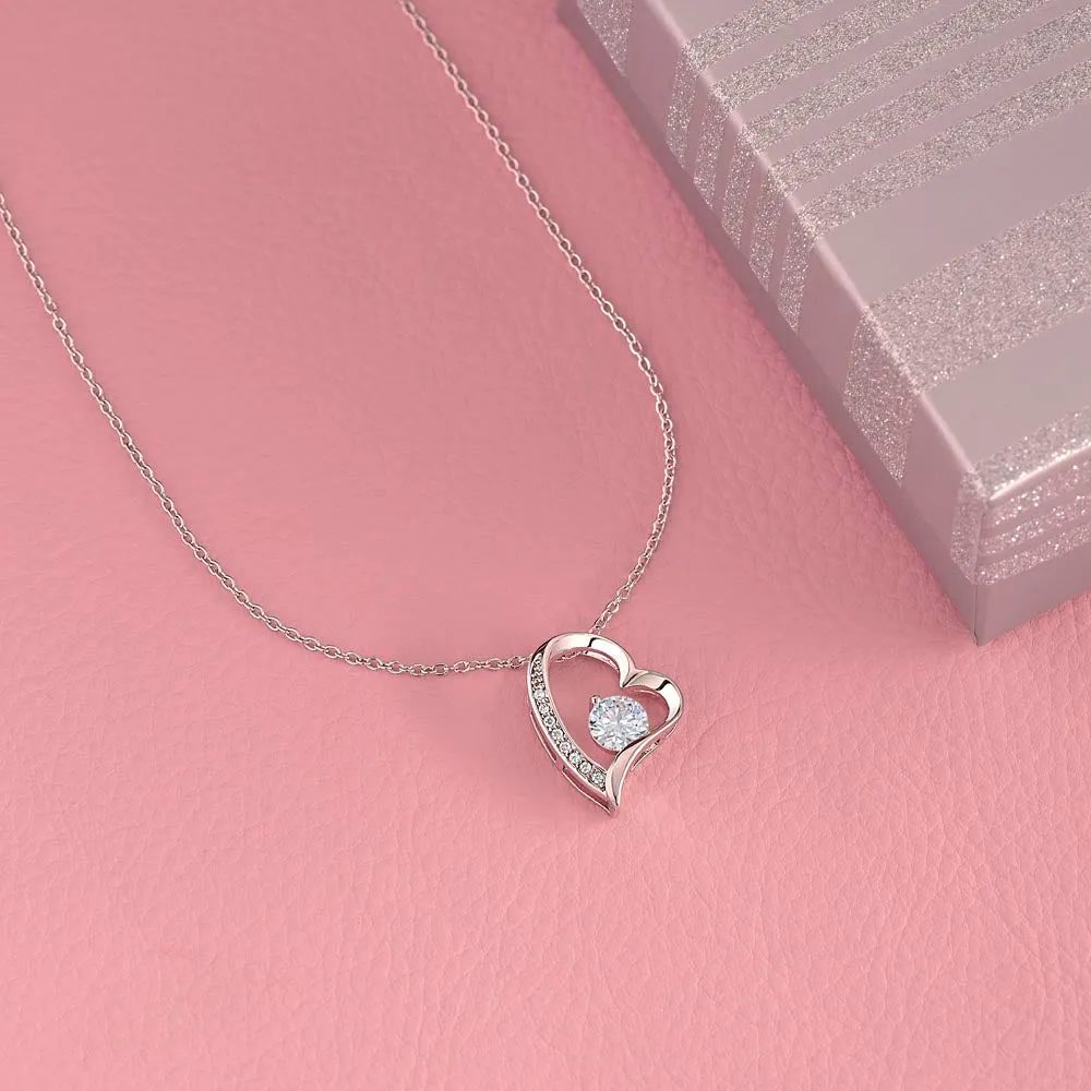 Forever Love Necklace  Valentines Day Edition (With Message Card)