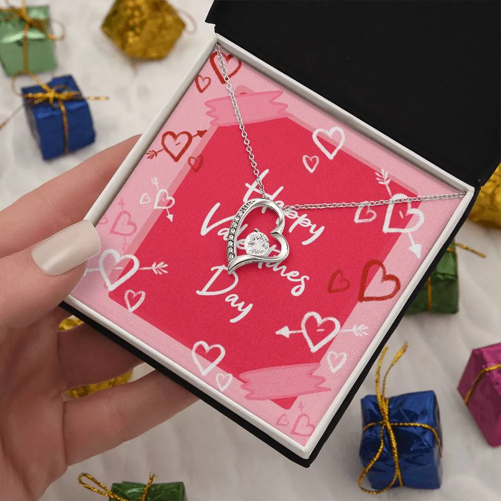 Forever Love Necklace  Valentines Day Edition (With Message Card)