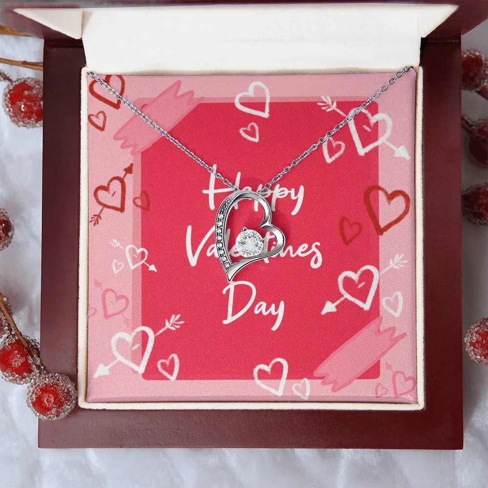 Forever Love Necklace  Valentines Day Edition (With Message Card)