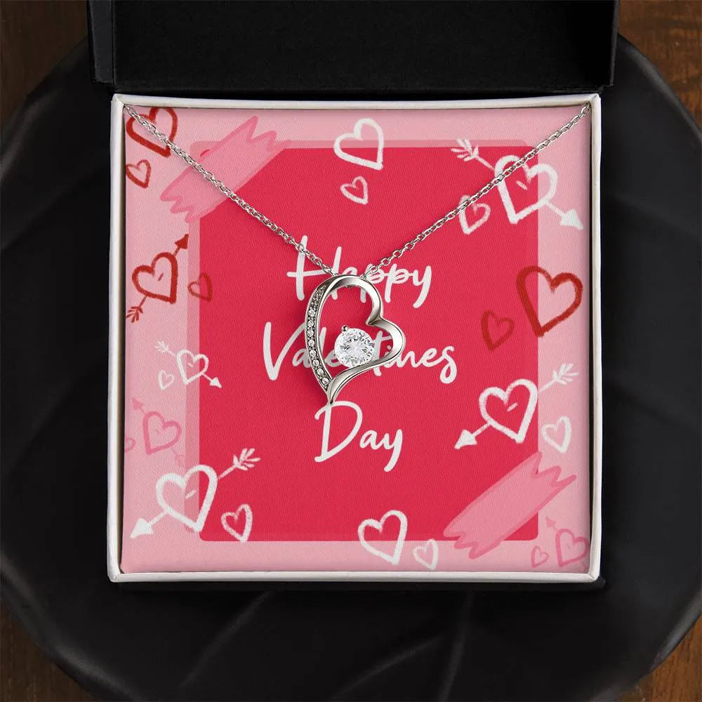Forever Love Necklace  Valentines Day Edition (With Message Card)