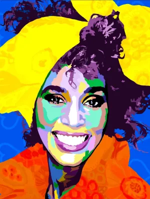 Forever Love - Whitney Houston inspired Portrait - Limited Edition Giclee Art Print & Wall Decor - Vakseen Art