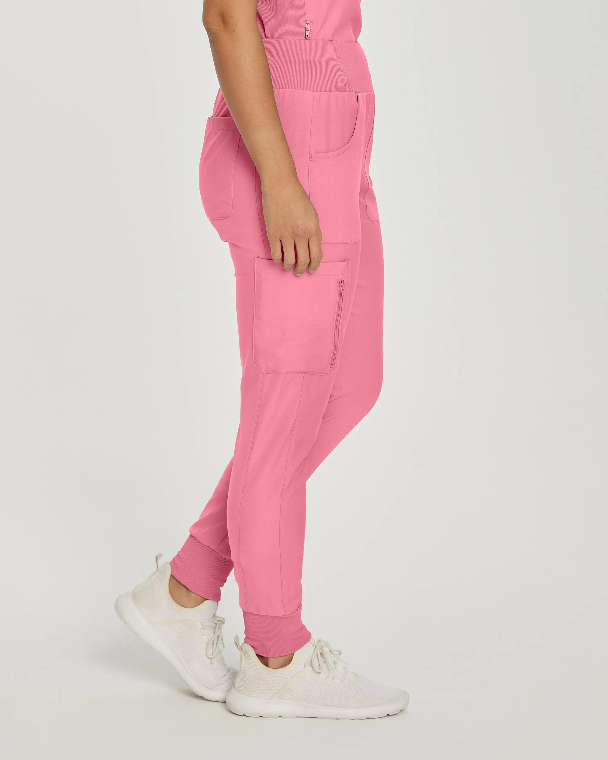 Forward LB401 Women's Jogger Scrub Pants Rose Quartz