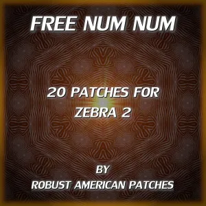 Free Num Num | 28 Free Patches for Zebra 2
