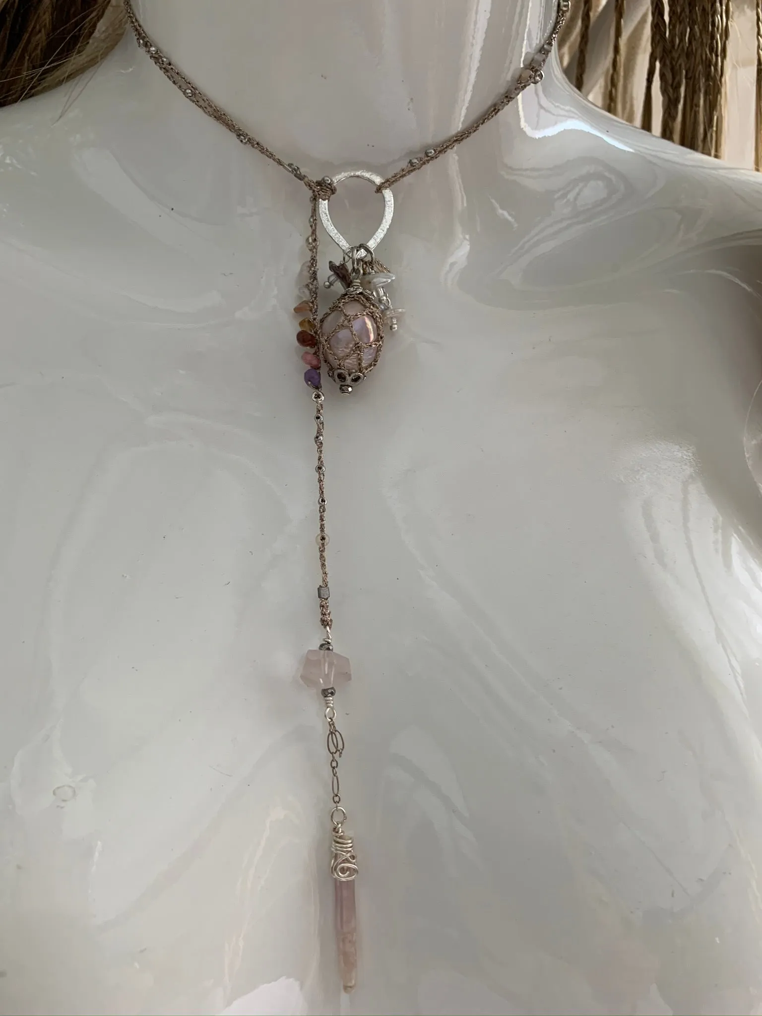 Freshwater Pearl Silver Necklace