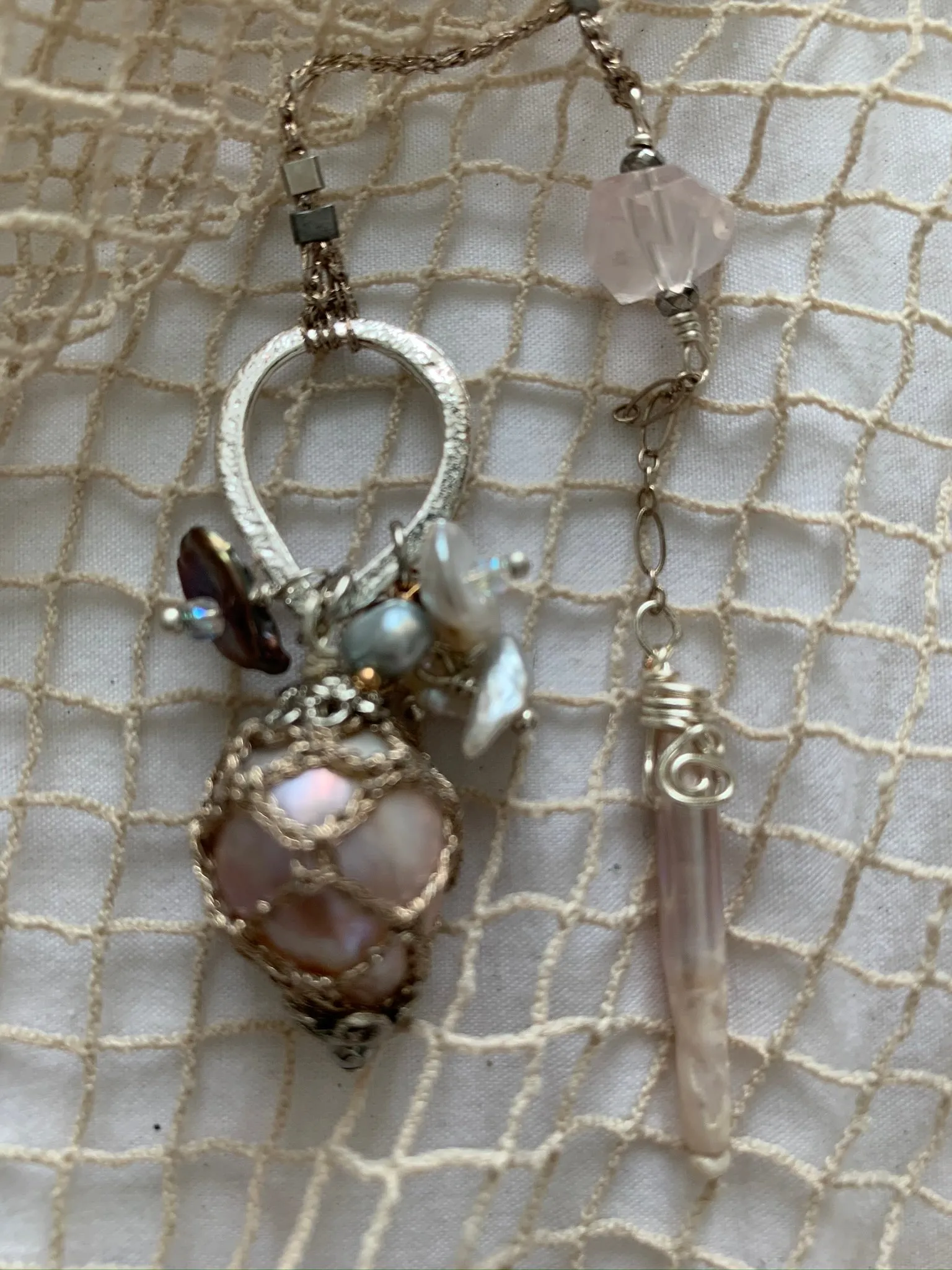 Freshwater Pearl Silver Necklace