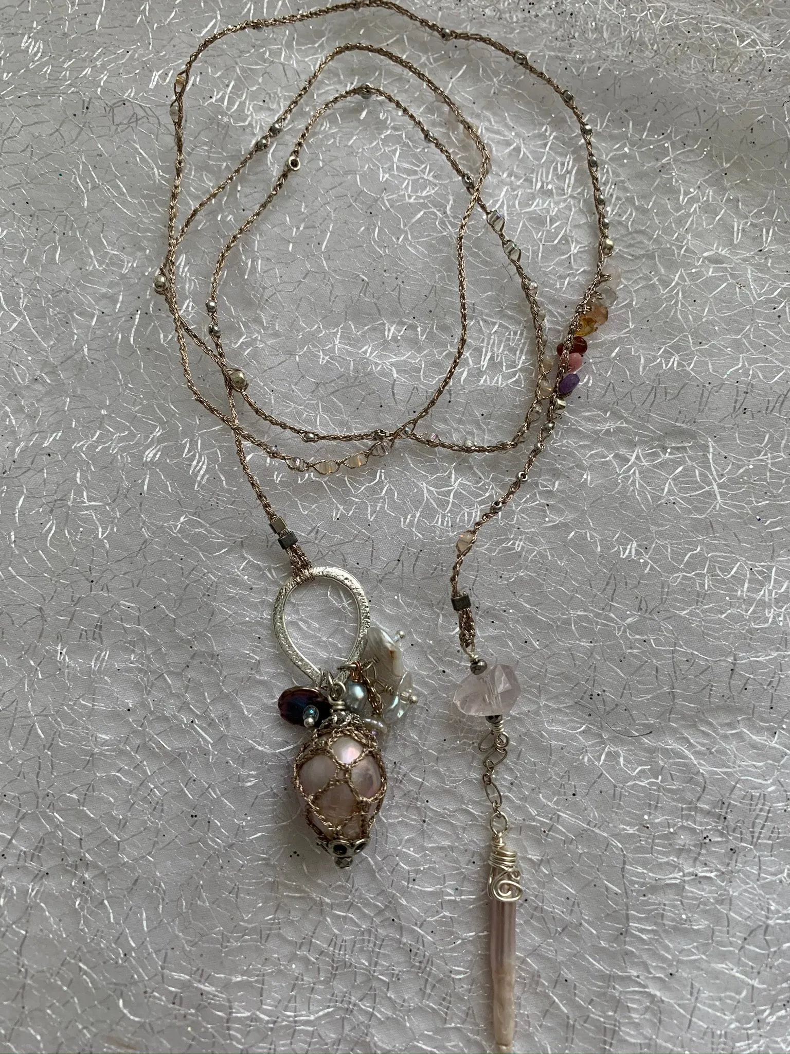 Freshwater Pearl Silver Necklace