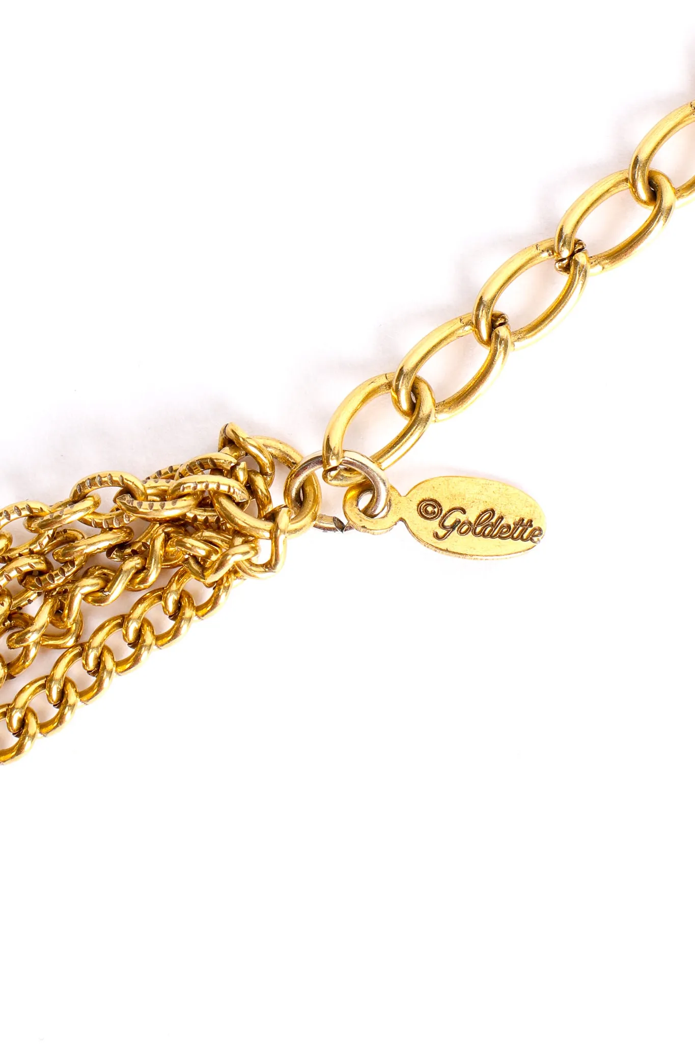 Fringe Plate Amulet Necklace