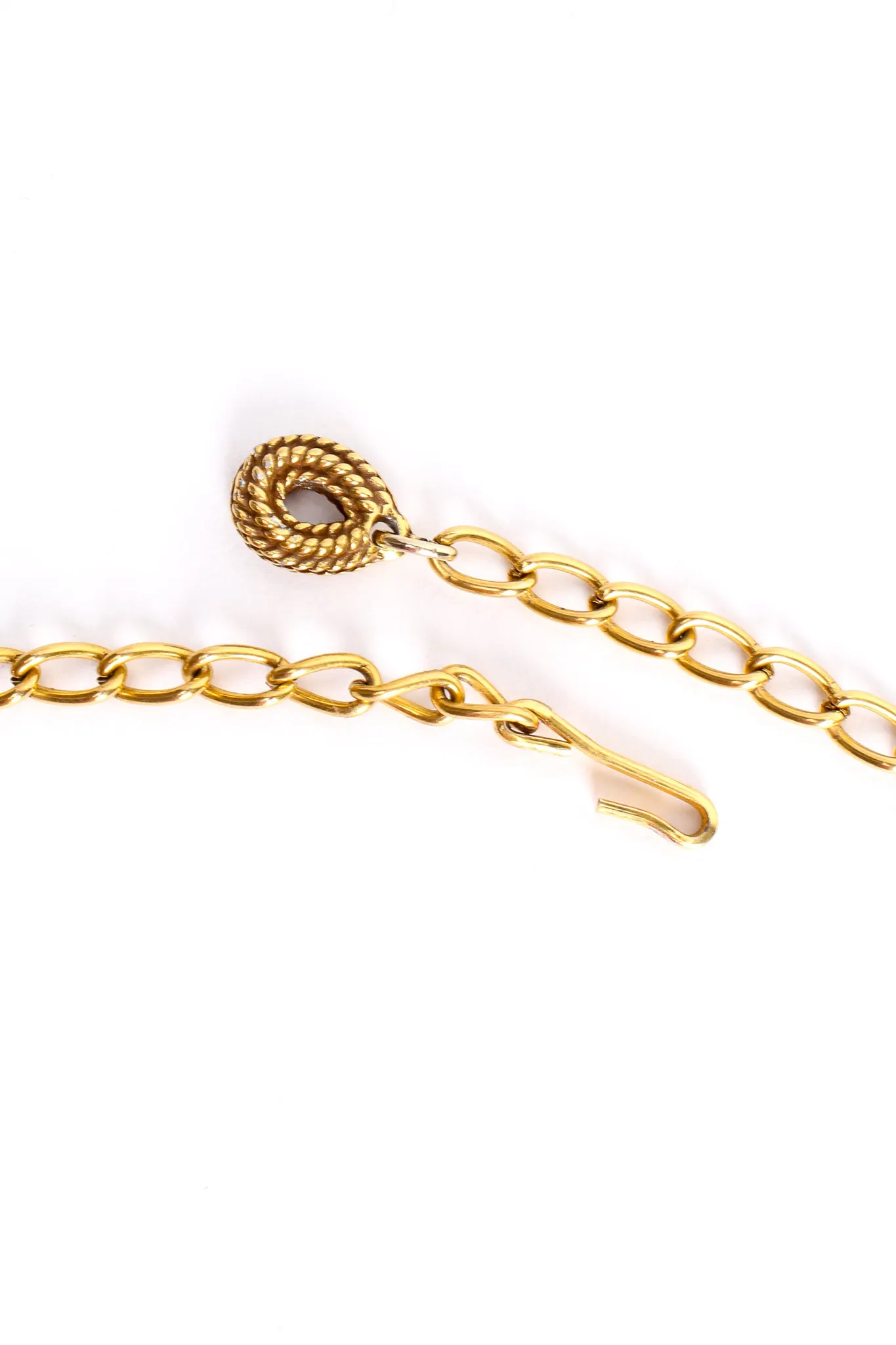 Fringe Plate Amulet Necklace