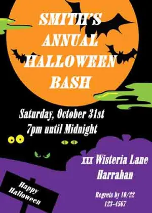 FULL MOON CUSTOM INVITATION
