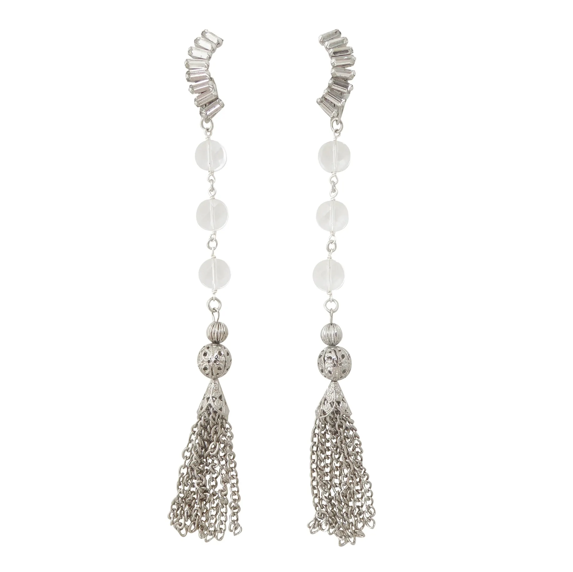Futurist tassel earrings