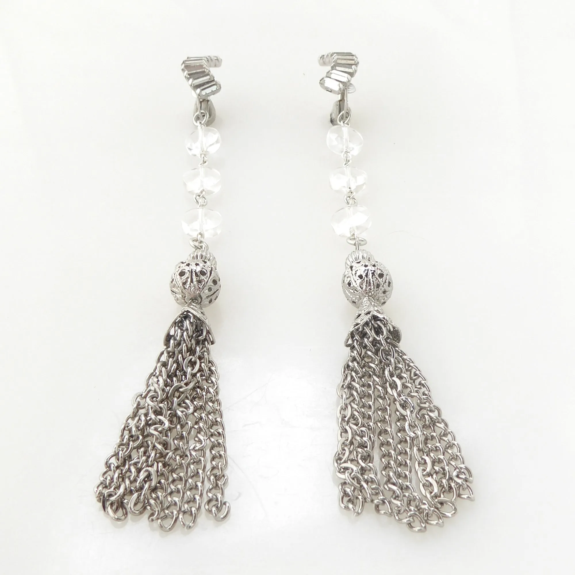 Futurist tassel earrings