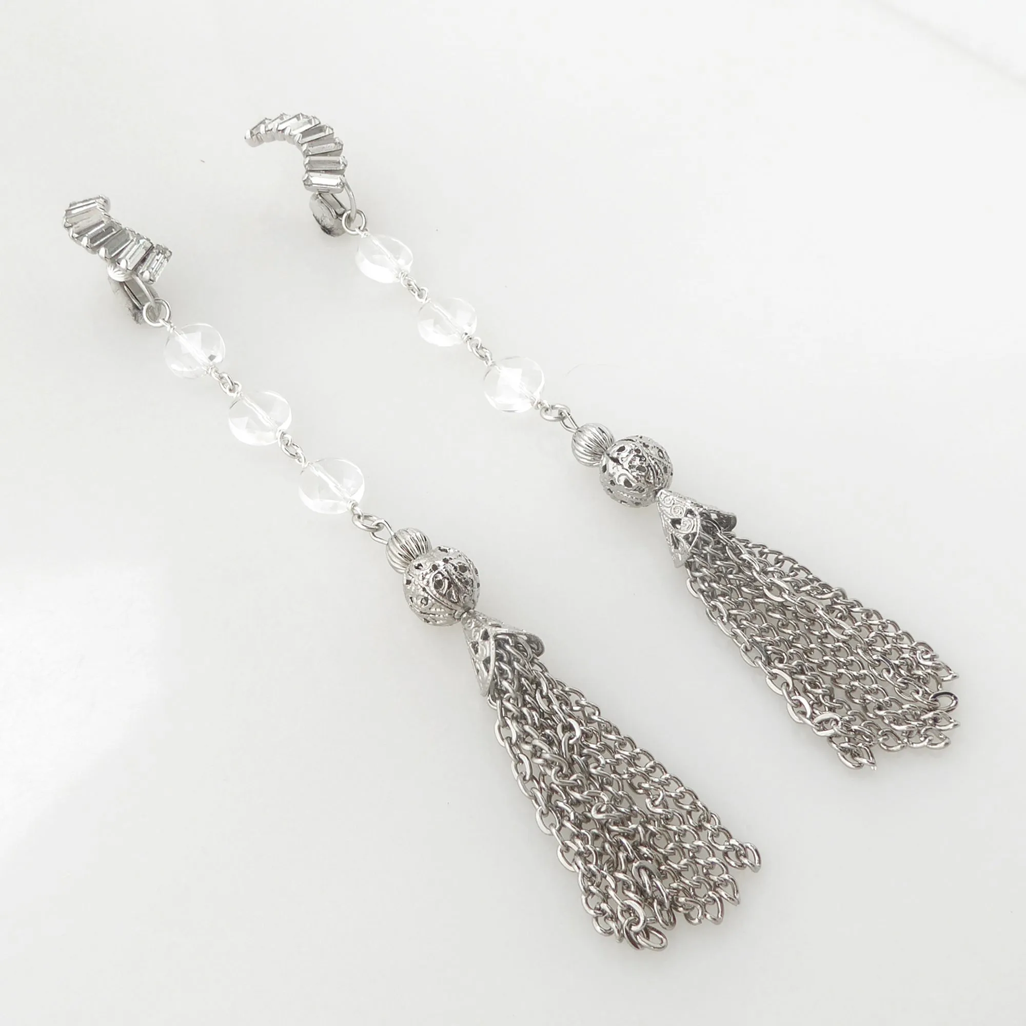 Futurist tassel earrings