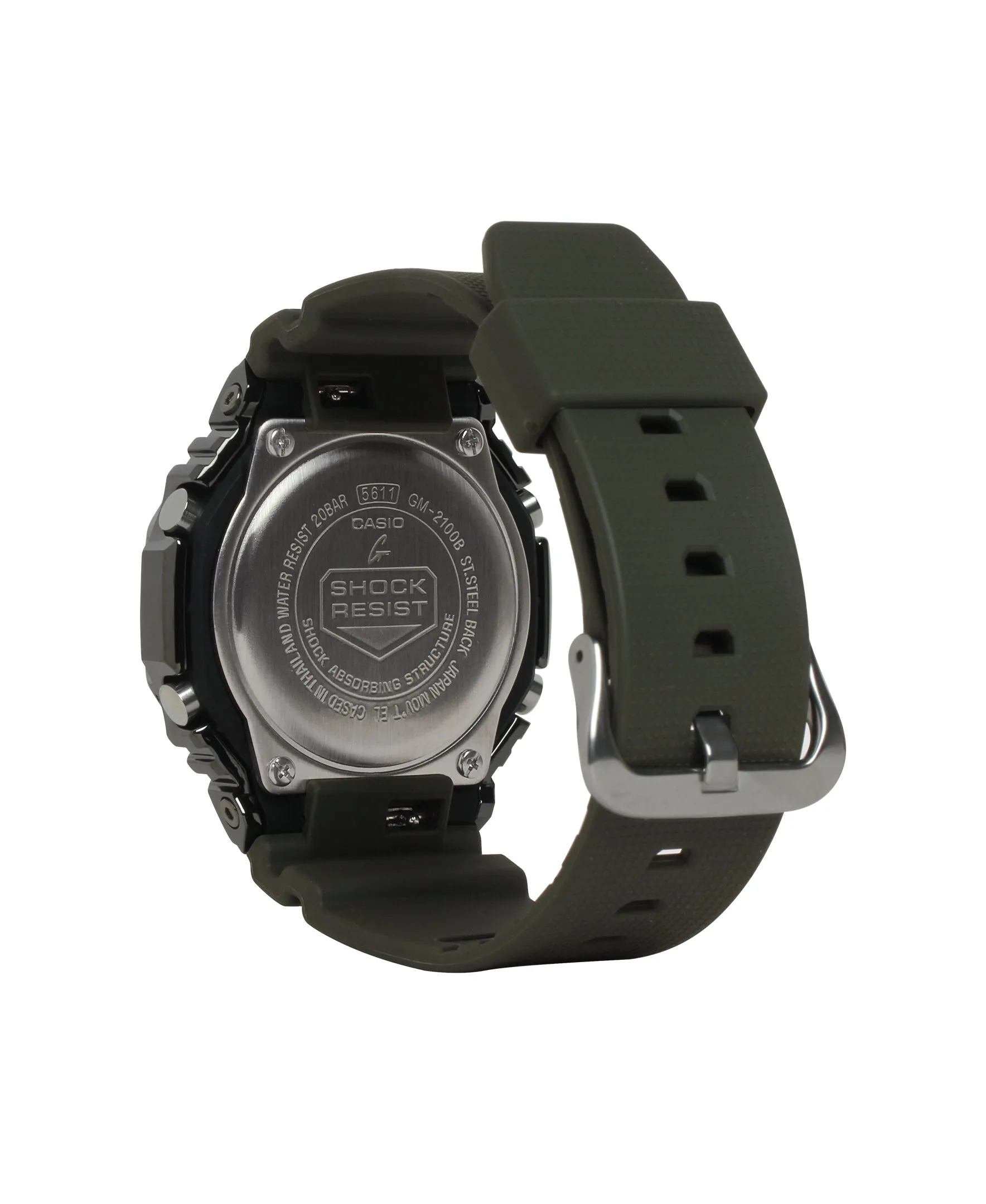 G-Shock Stainless Steel 'CasiOak' GM2100B-3A
