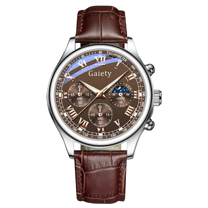 GAIETY High Quality Men's Luxury Belt Fashion Quartz Watch
