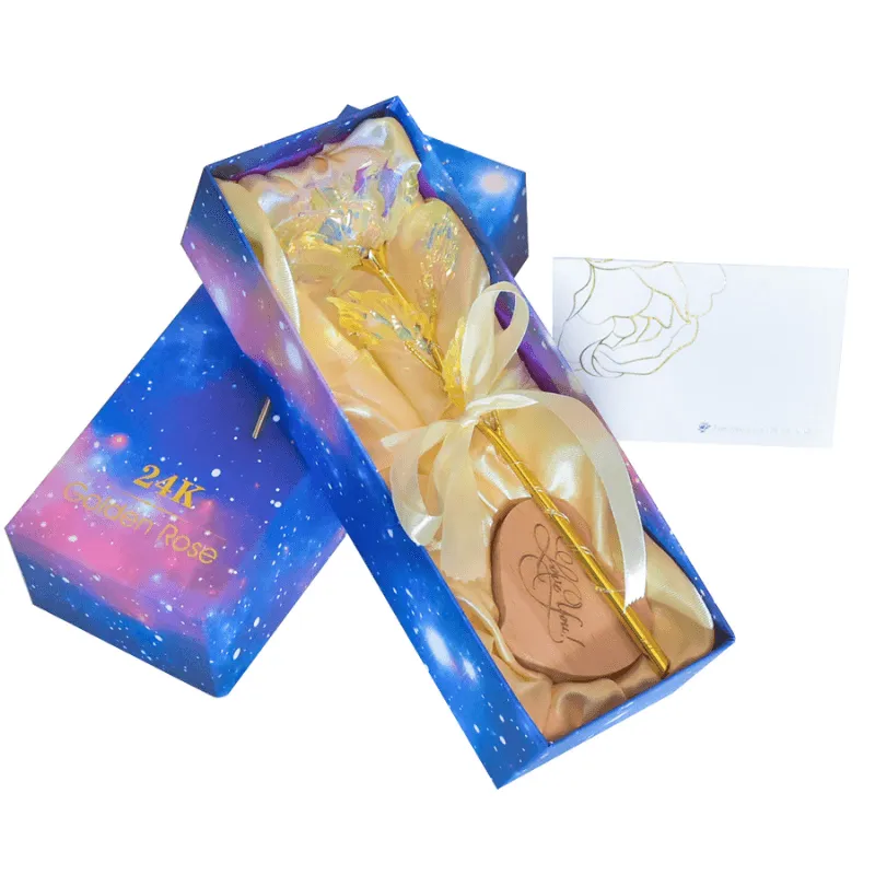 Galaxy Rose Flower – Gorgeous Gold Foil Rose For Decoration