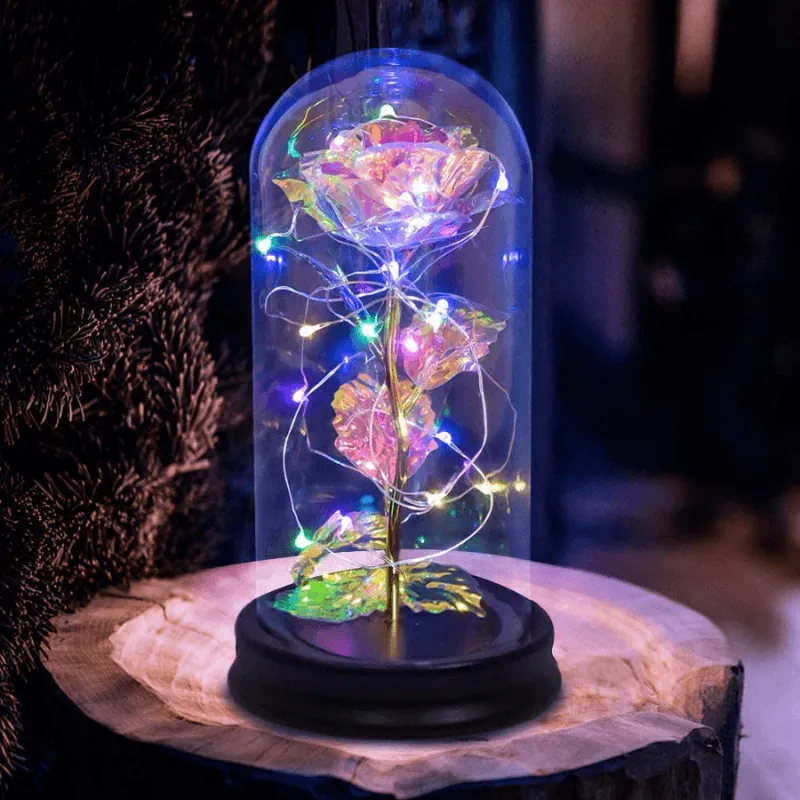 Galaxy Rose Flower – Gorgeous Gold Foil Rose For Decoration