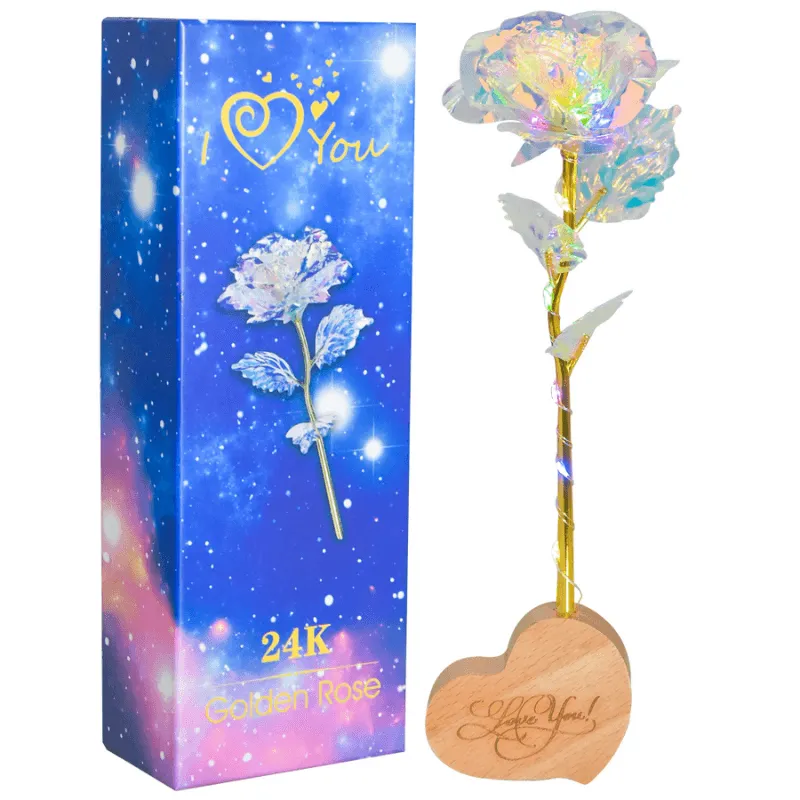 Galaxy Rose Flower – Gorgeous Gold Foil Rose For Decoration