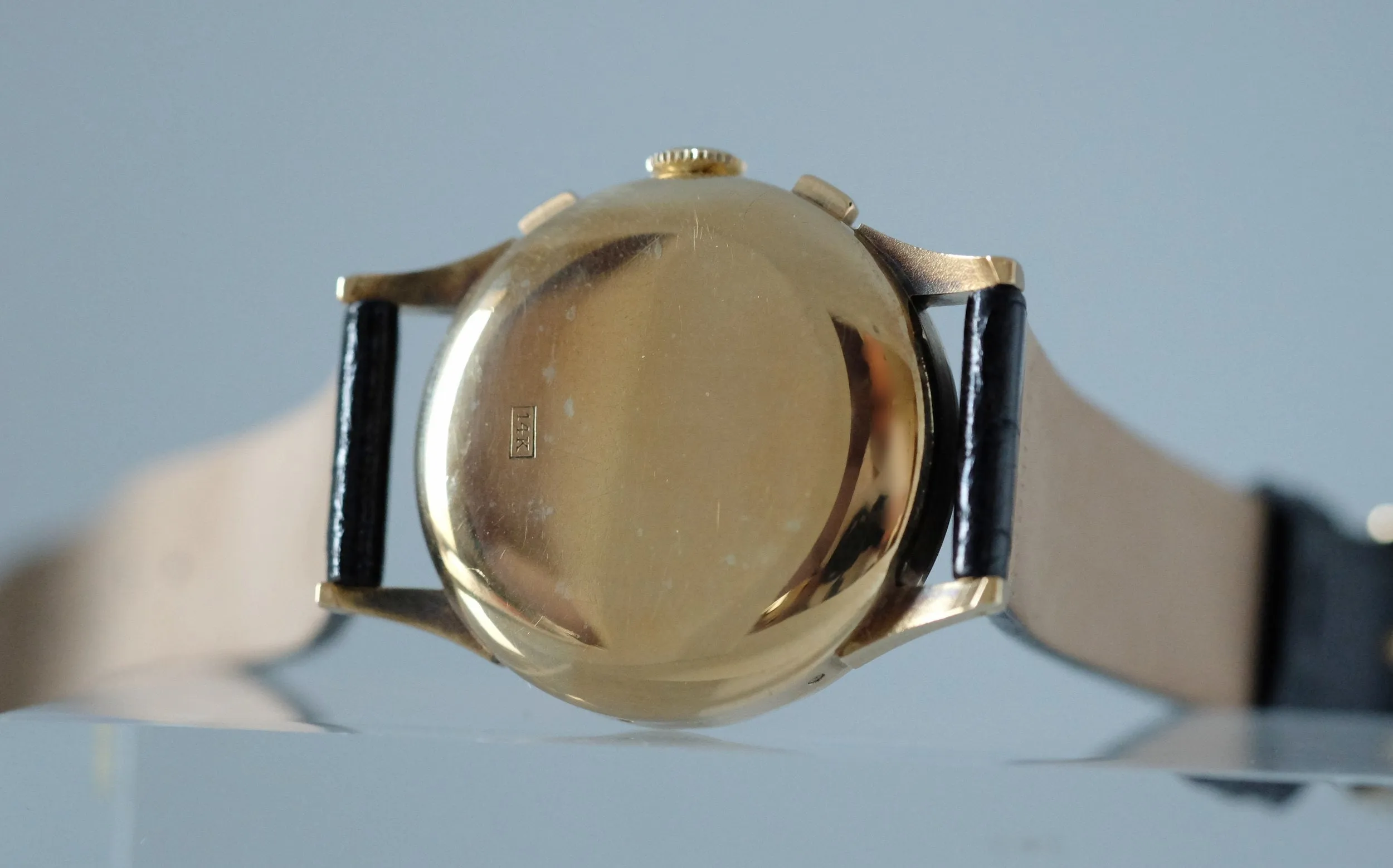 Gallet Triple-Date Chronograph in Yellow Gold