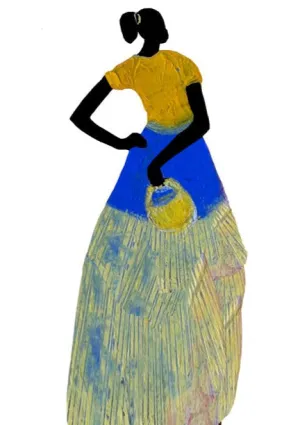 Garden Art (small) - Deborah Shedrick Yellow Basket
