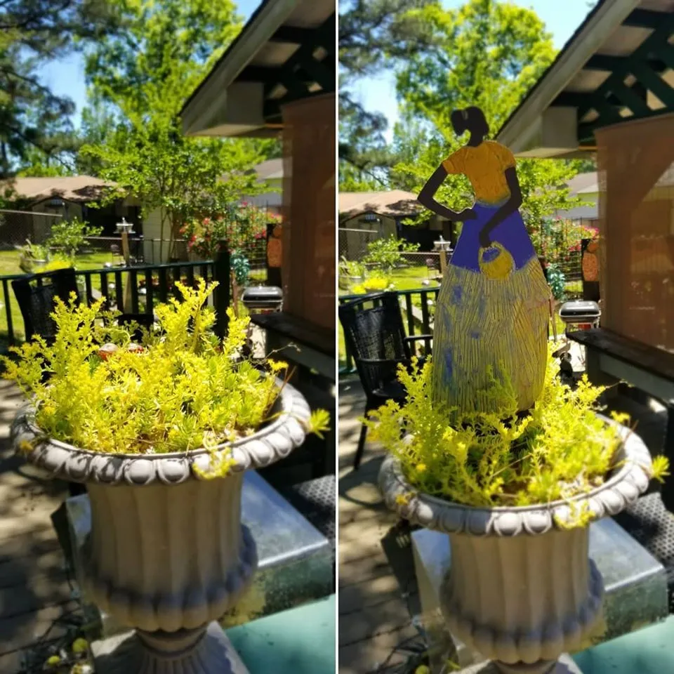 Garden Art (small) - Deborah Shedrick Yellow Basket