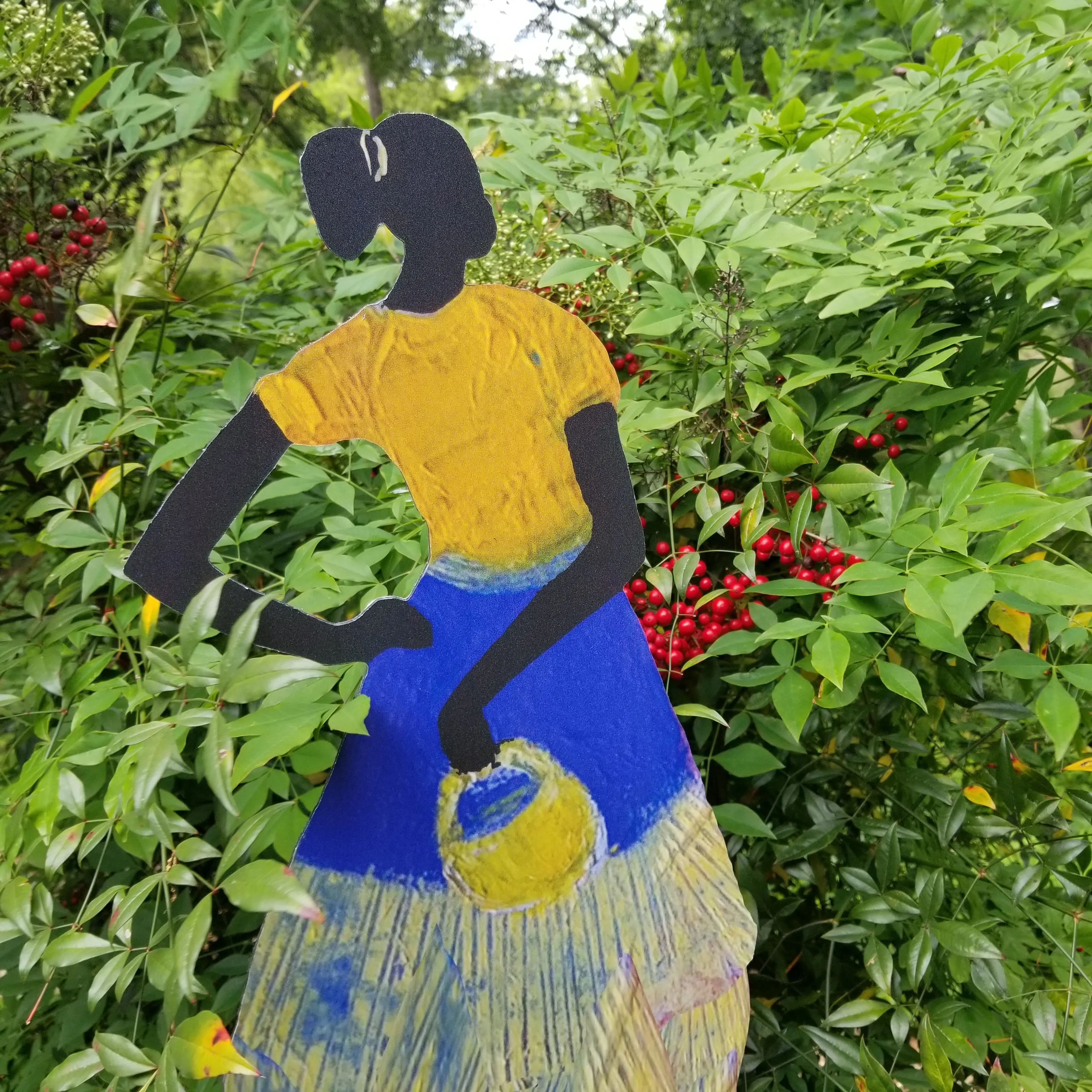 Garden Art (small) - Deborah Shedrick Yellow Basket