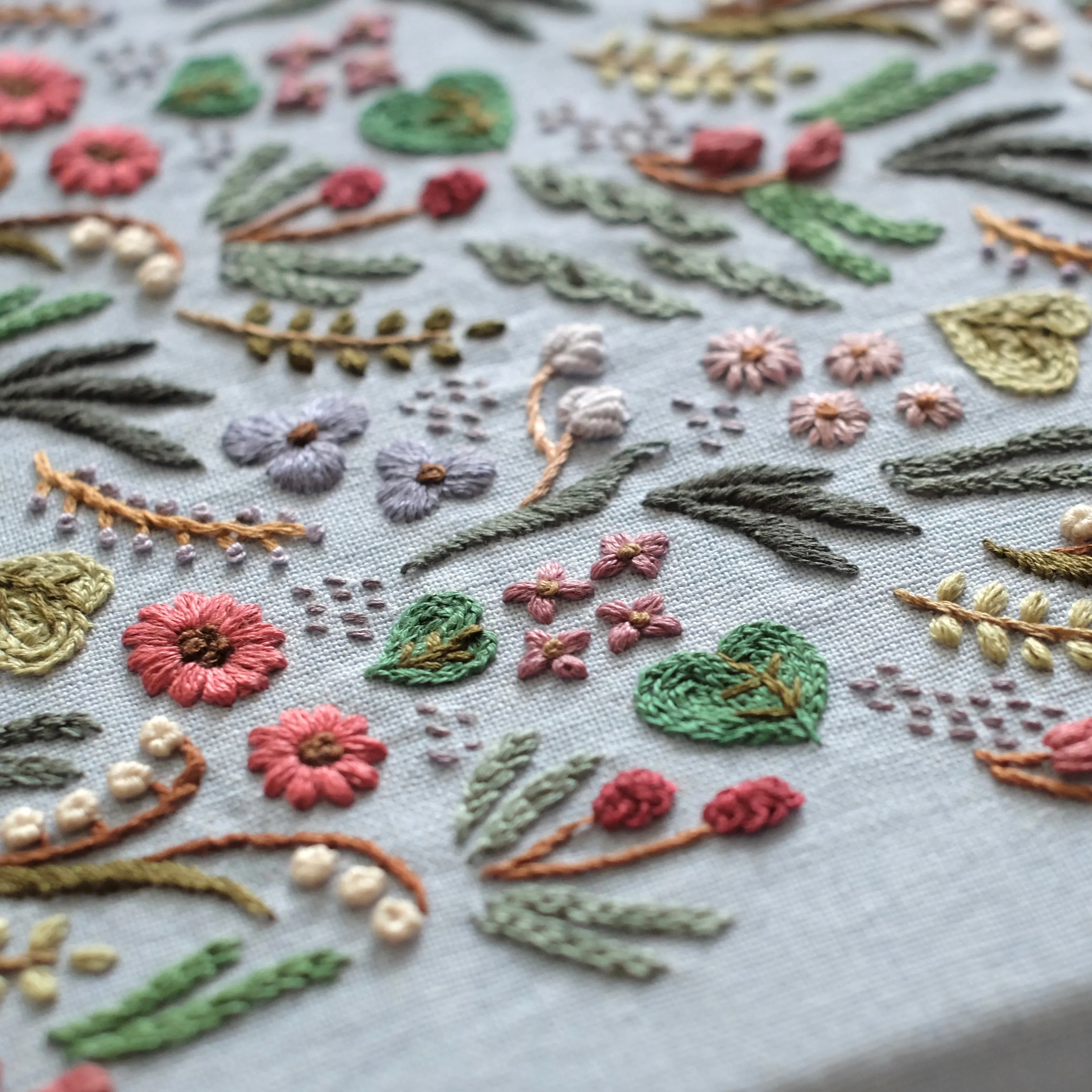 Garden in the Rain - PDF Pattern