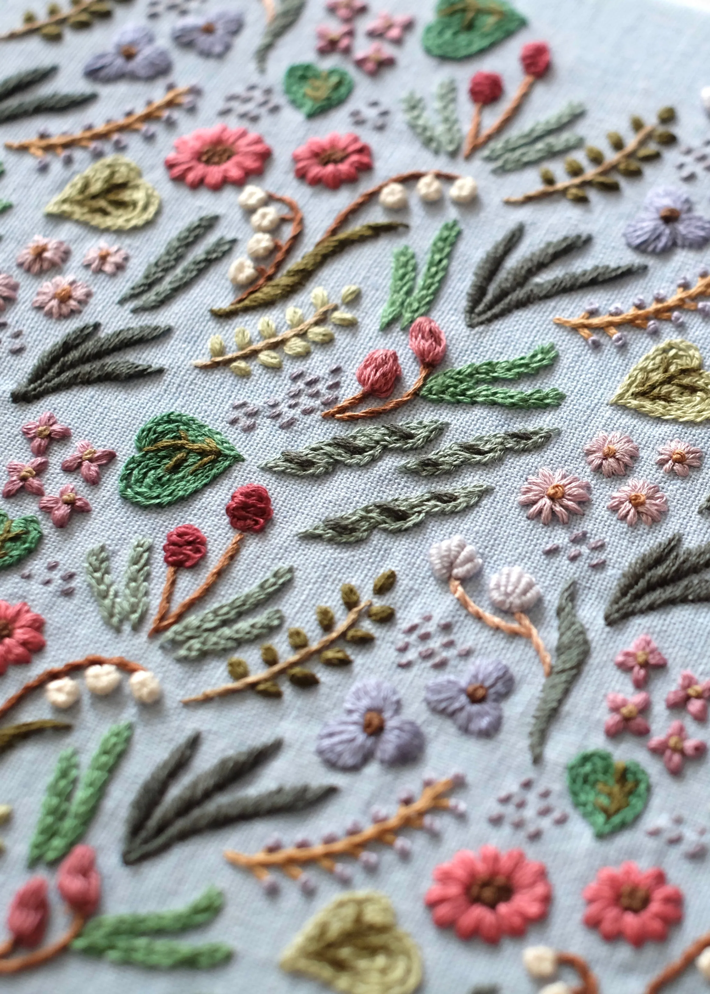 Garden in the Rain - PDF Pattern