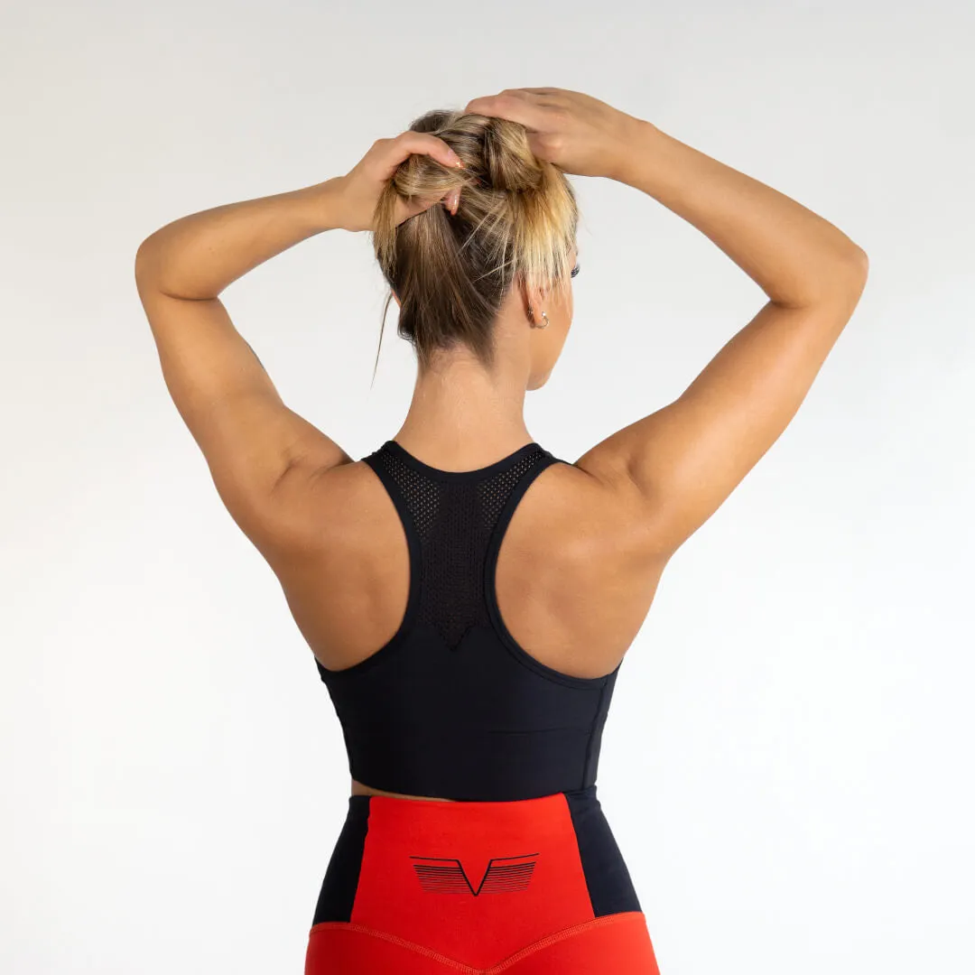 Gavelo Mesh Black Sports bra