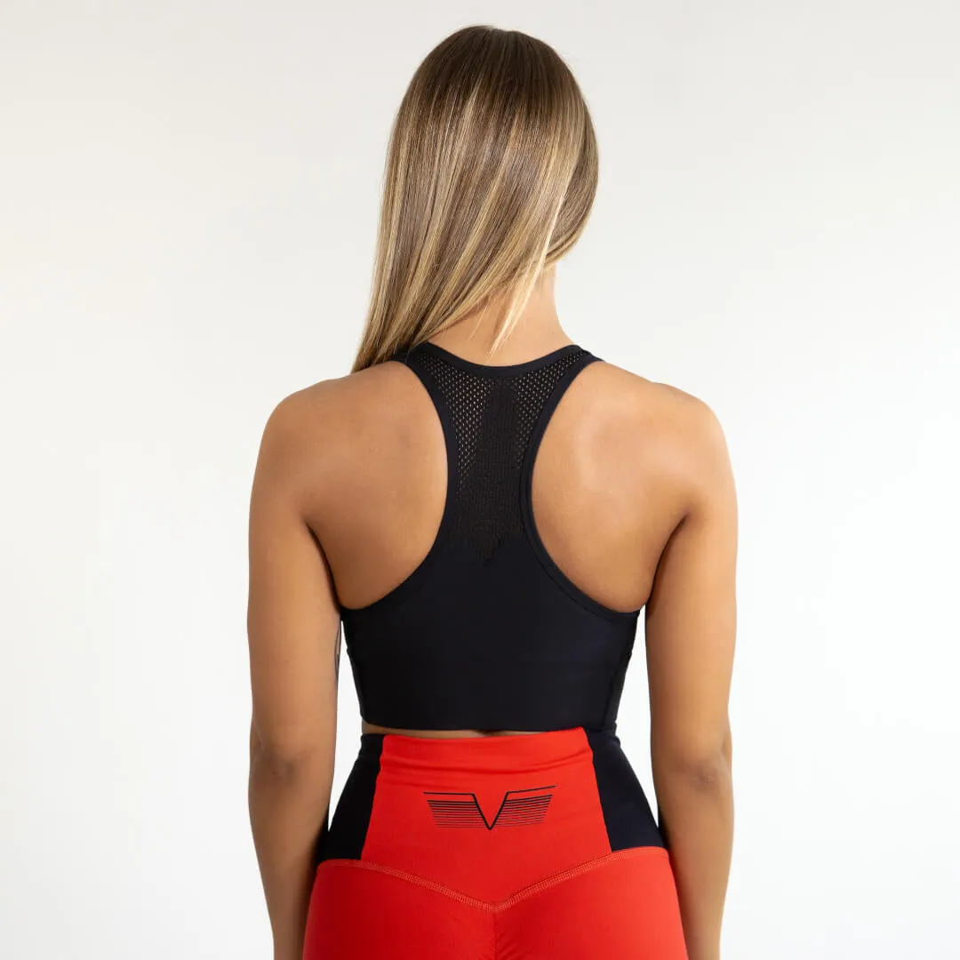Gavelo Mesh Black Sports bra