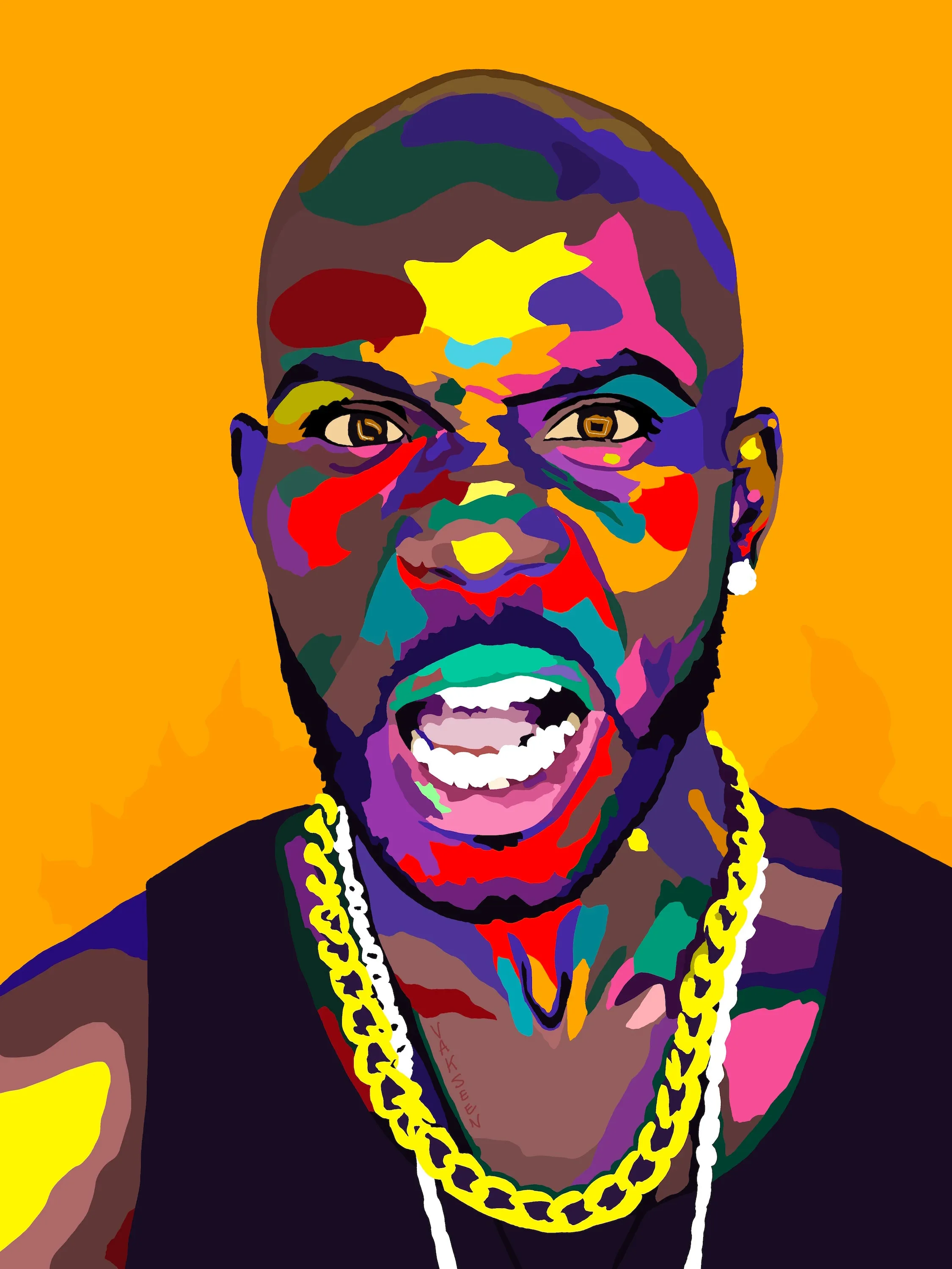 Get At Me Dog - DMX Portrait - Limited Edition Giclee Art Print & Wall Decor - Vakseen Art