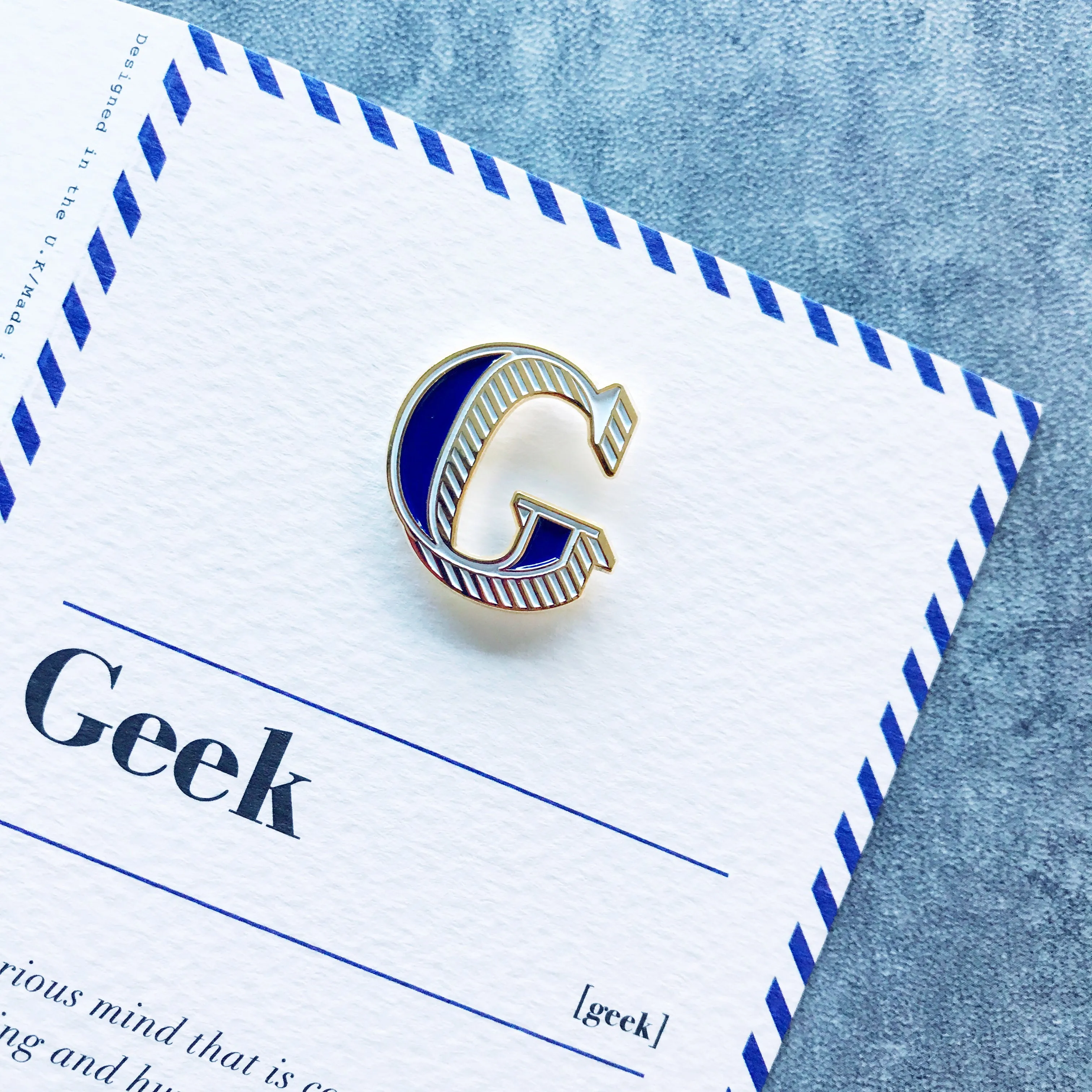 G/Geek Pin Badge and Card