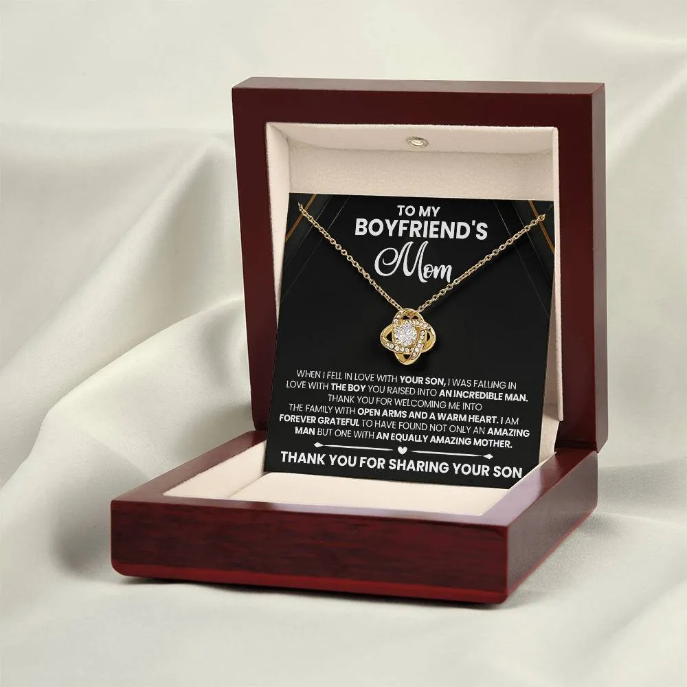 Gift For Boyfriend's Mom "You Are Amazing" Gold Knot Necklace