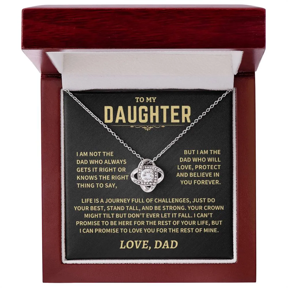 Gift For Daughter From Dad, "Crown Might Tilt But Don't Ever Let It Fall"