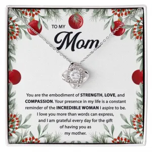 Gift For Mom-Embodiment Of Love - Love Knot Necklace