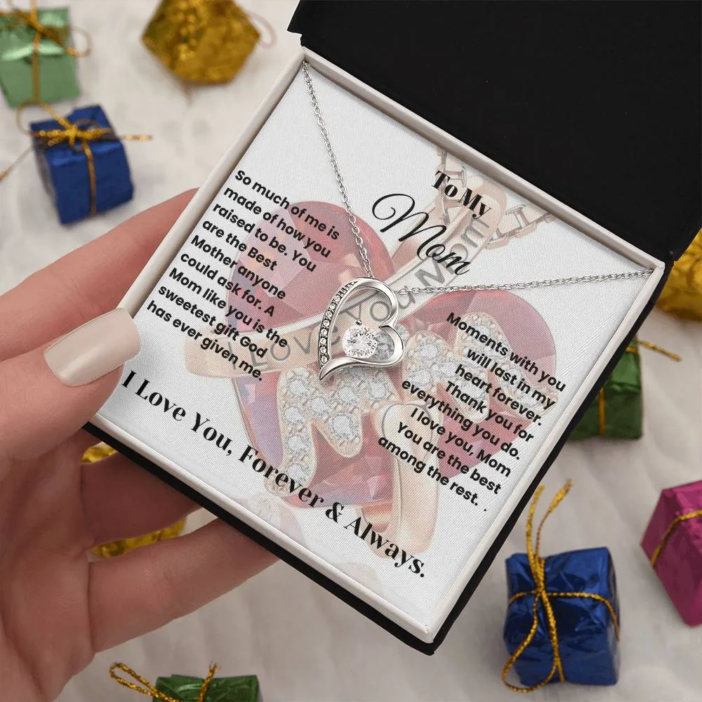 Gift For Mother - Beautiful! Forever Love Heart Necklace