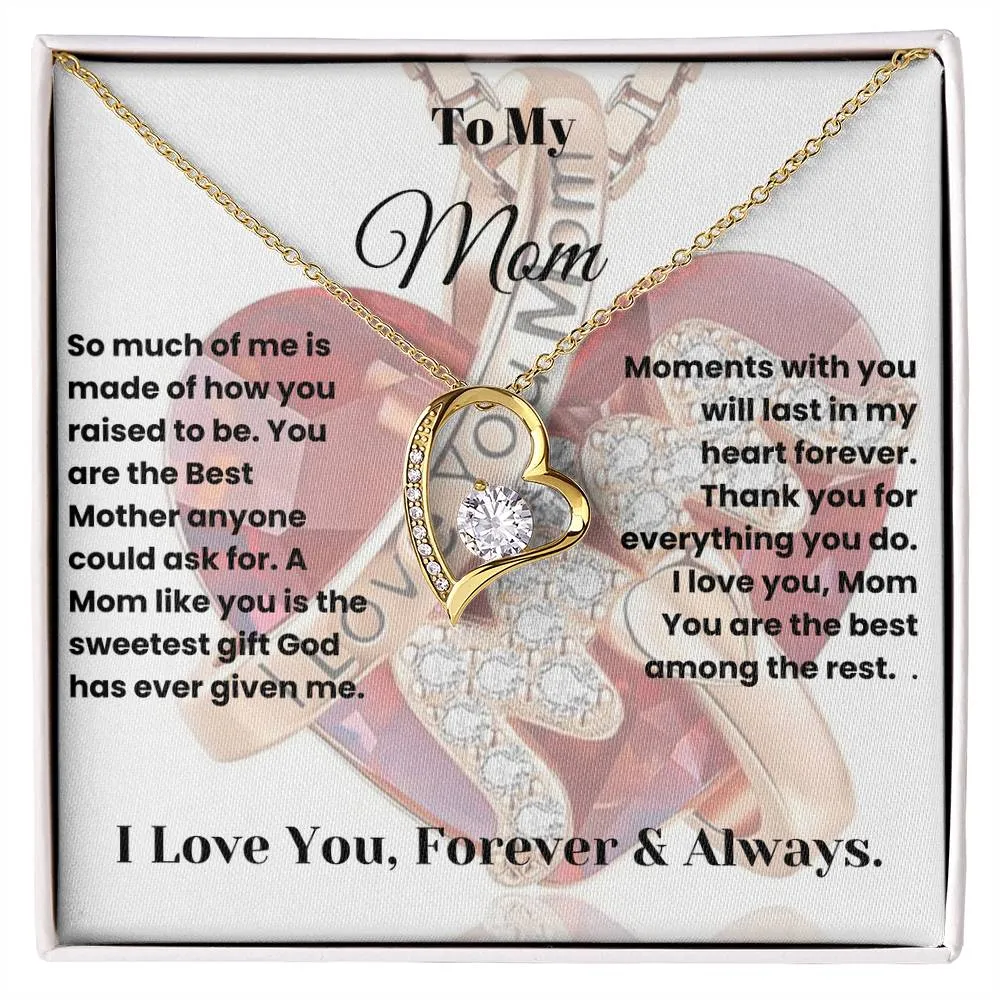 Gift For Mother - Beautiful! Forever Love Heart Necklace