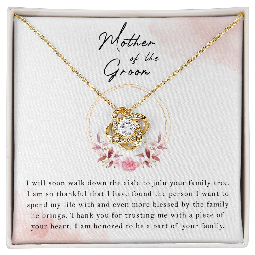 Gift For Mother Of The Groom - Down The Isle Necklace Gift