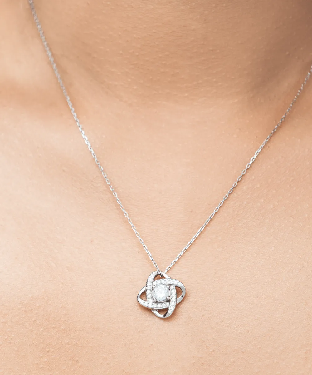 Gift For My Wife - First Sight - Love Knot Necklace - Gift For Wife For Birthday, Anniversary, Christmas, Mother's Day, Valentines Day