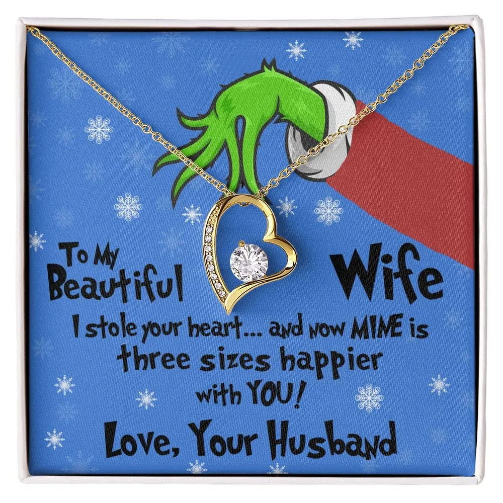 Gift For My Wife - I Stole Your Heart - Forever Love Necklace - Gift For Wife From Husband, Birthday, Anniversary, Christmas, Mother's Day