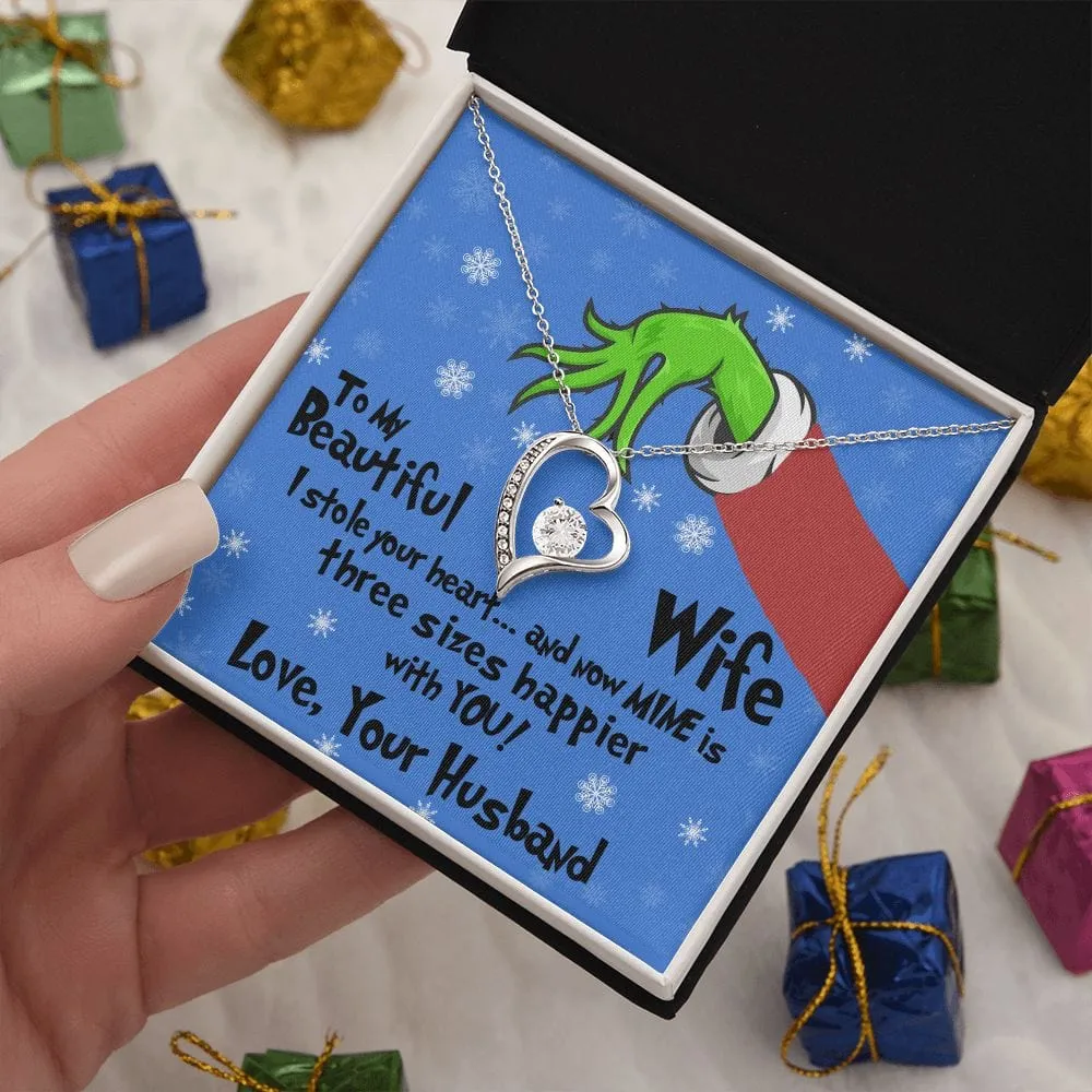 Gift For My Wife - I Stole Your Heart - Forever Love Necklace - Gift For Wife From Husband, Birthday, Anniversary, Christmas, Mother's Day