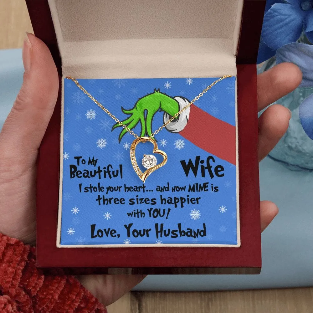 Gift For My Wife - I Stole Your Heart - Forever Love Necklace - Gift For Wife From Husband, Birthday, Anniversary, Christmas, Mother's Day