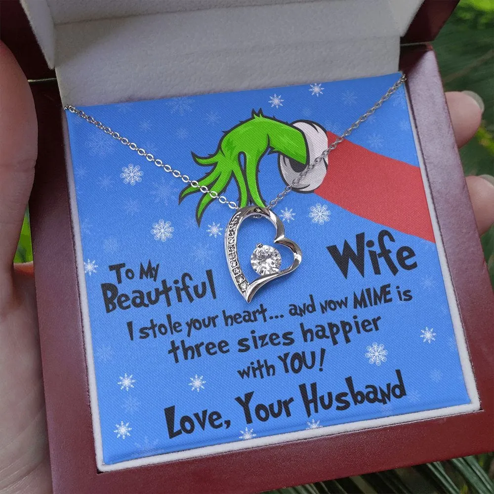 Gift For My Wife - I Stole Your Heart - Forever Love Necklace - Gift For Wife From Husband, Birthday, Anniversary, Christmas, Mother's Day