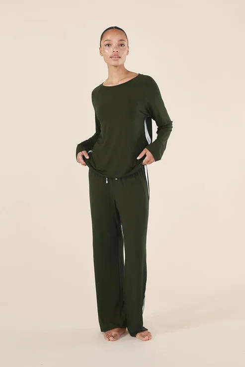 Gingerlilly Anya Bamboo PJ Set - Forest Green