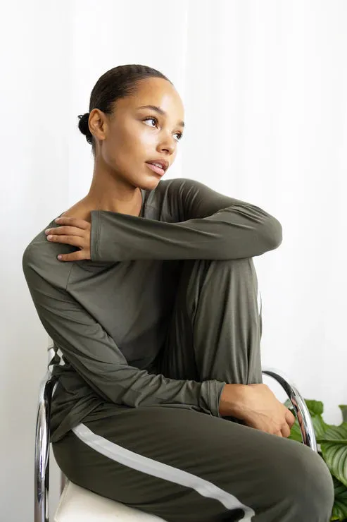 Gingerlilly Anya Bamboo PJ Set - Forest Green