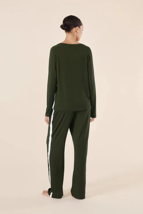 Gingerlilly Anya Bamboo PJ Set - Forest Green