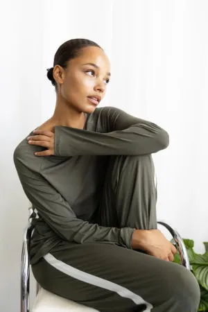 Gingerlilly Anya Bamboo PJ Set - Forest Green