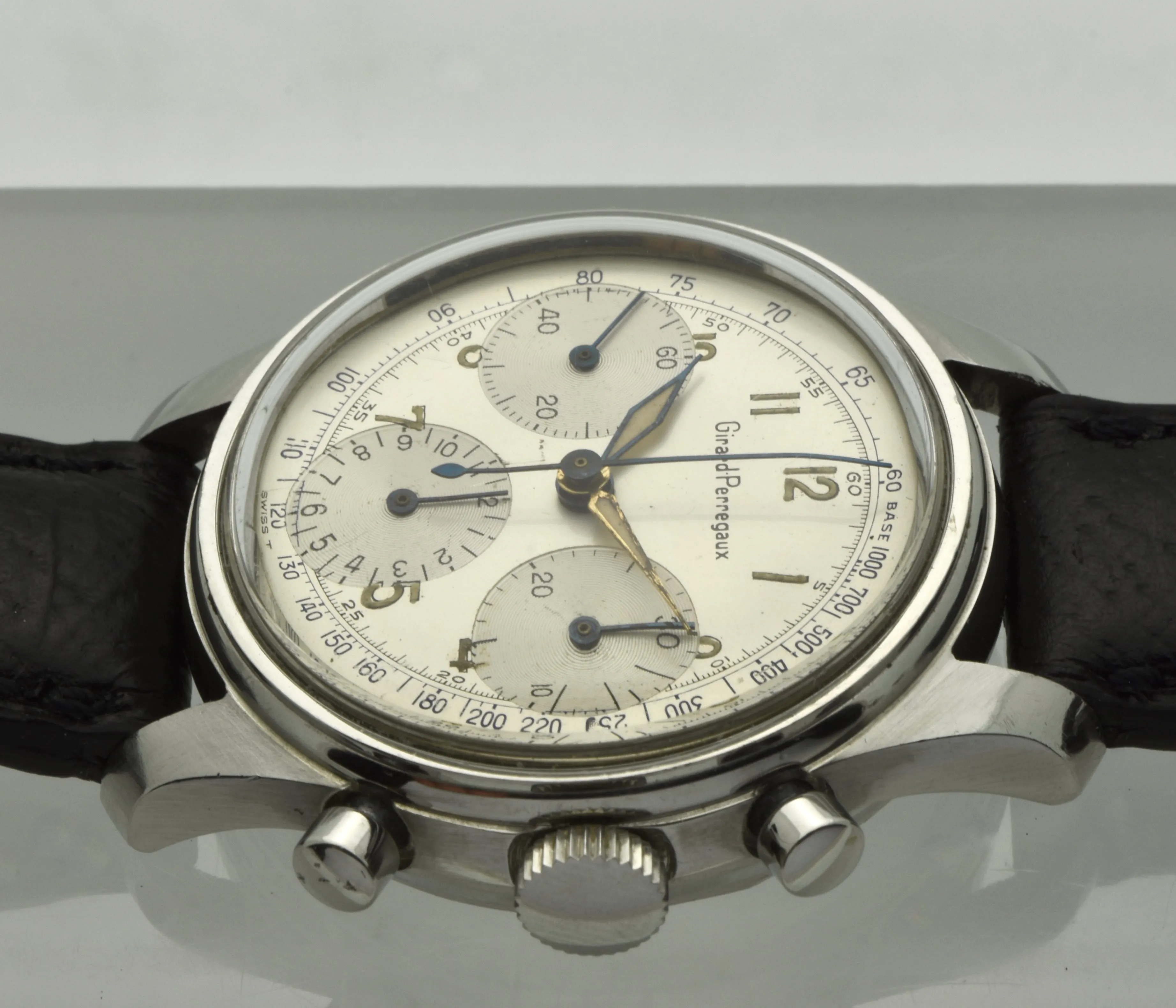 Girard Perregaux Stainless Steel Chronograph, circa 1965
