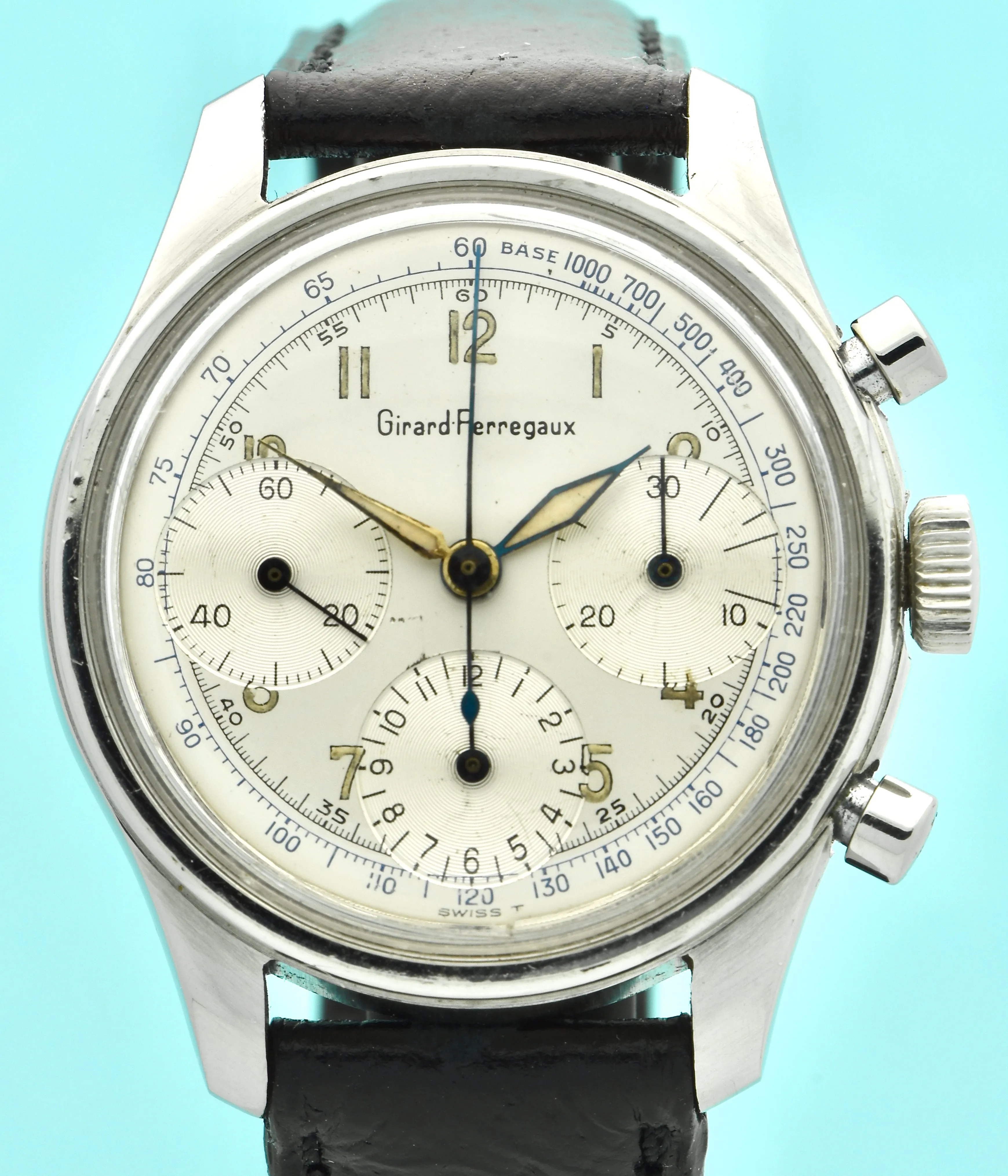 Girard Perregaux Stainless Steel Chronograph, circa 1965