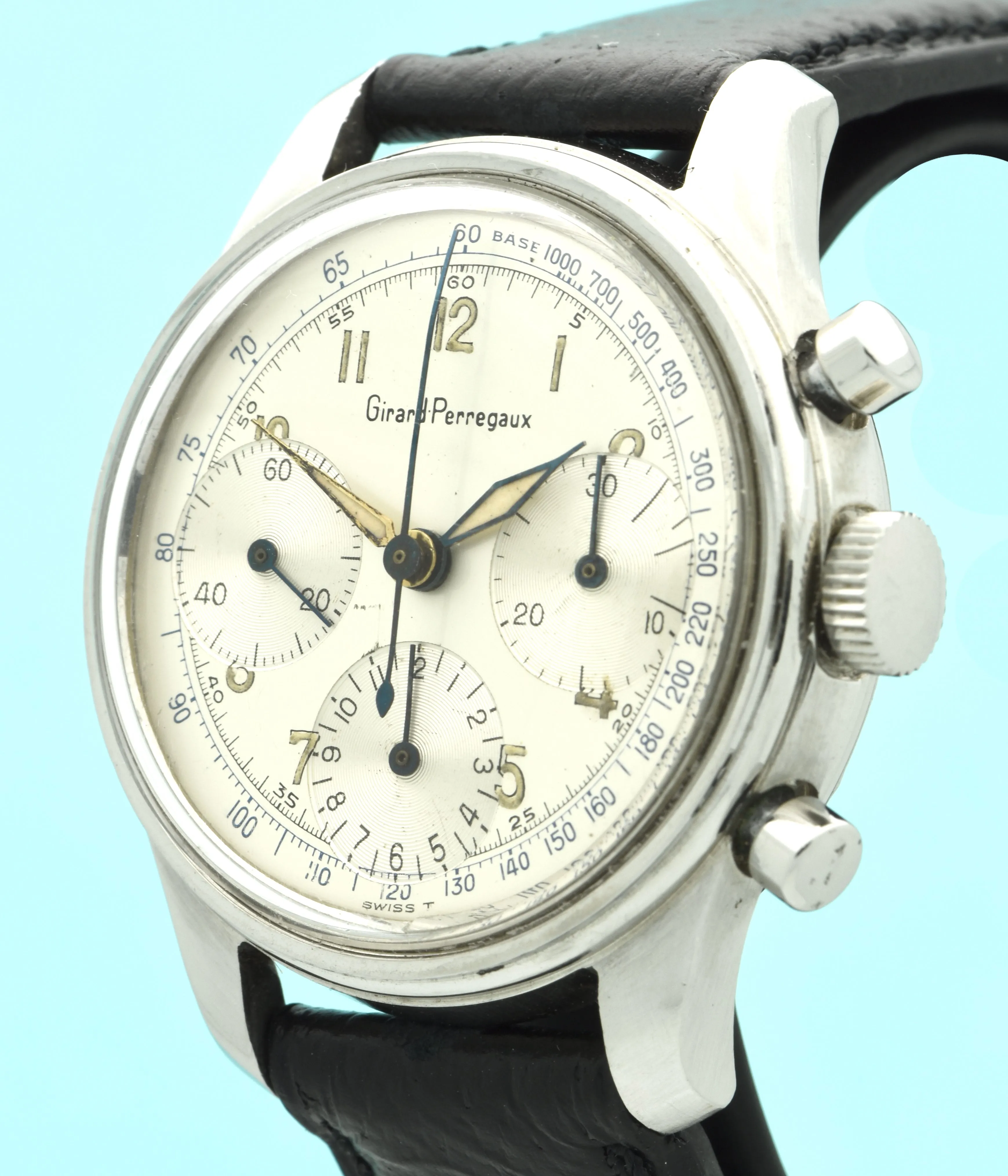 Girard Perregaux Stainless Steel Chronograph, circa 1965